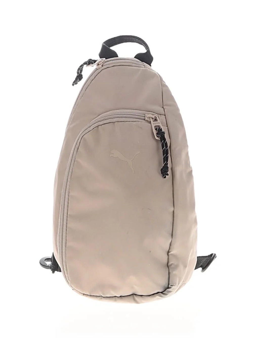 PUMA Beige Sling Bag with Black Accents